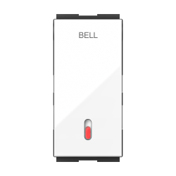 ZENOVA 6AX Bell Push Switch with Indicator (LED) - 1M