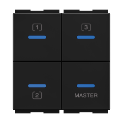 Touch - 3 Switch with Master - 2M  110 - 240V ~ 6A each