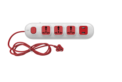 4 SQ 4+1 SPIKE GUARD WITH USB